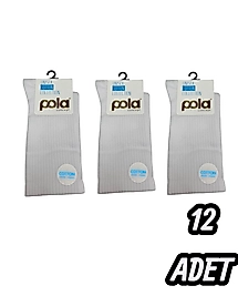 Unisex  Pola Tenis Çorabı 12 Adet