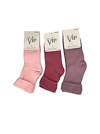 Kadın Vip Termal Kıvrık Patik 36 Adet