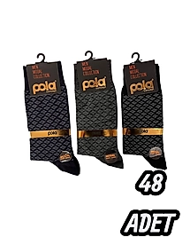 Erkek Pola Modal Çorap 48 Adet