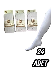 Çocuk Golden Bee Kabartma Desenli Kilotlu Çorap 24 Adet