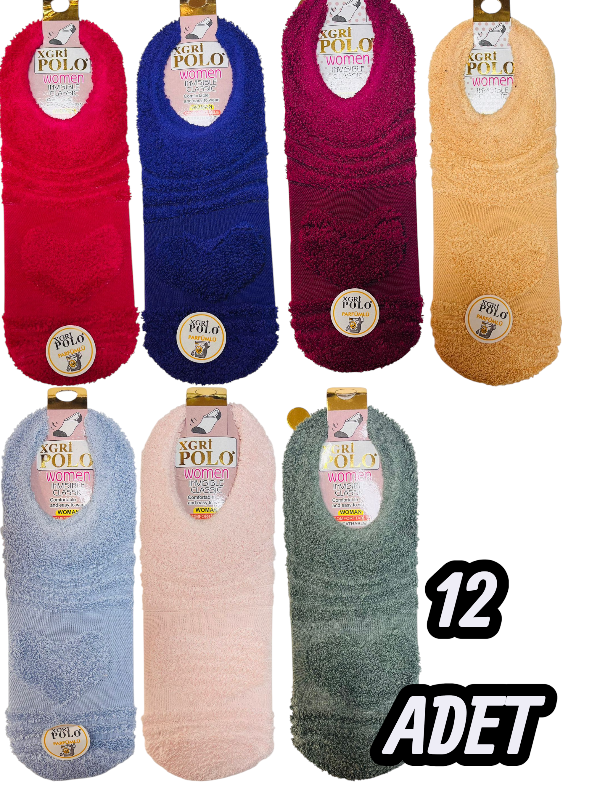 Kadın Xgripolo Havlu Babet 12 Adet